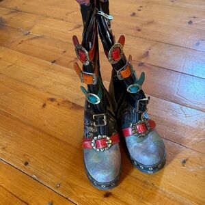 L’Artiste Colorful Buckle Women's Boots